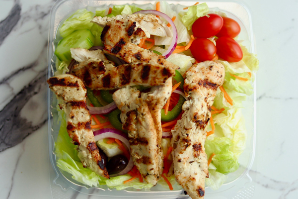 Garden Fresh Salads Fall River MA with Italian Dressing